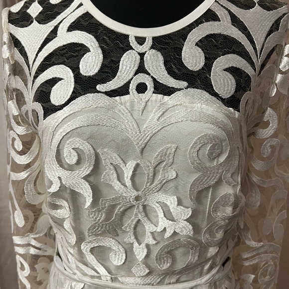 Lace See Thru Finders Mini Dress - Picture 2 of 4